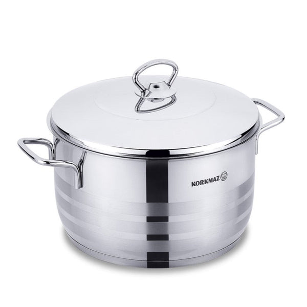 Korkmaz Casserole Stainless Steel Astra 8 Liter