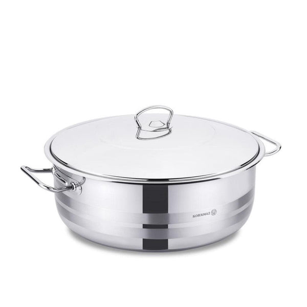 Korkmaz Extra Low Casserole Stainless Steel Mega 32cm/ 7.5 Liter