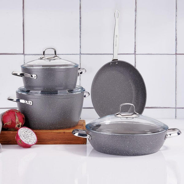 Korkmaz Cookware Set Granite Nea 7pcs Grey KOR2892CW