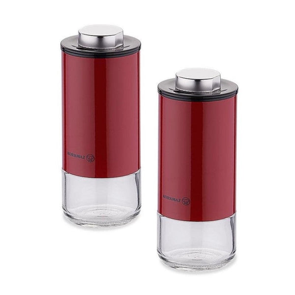 Korkmaz Salt & Pepper Set Stora Plus 100 ml Red