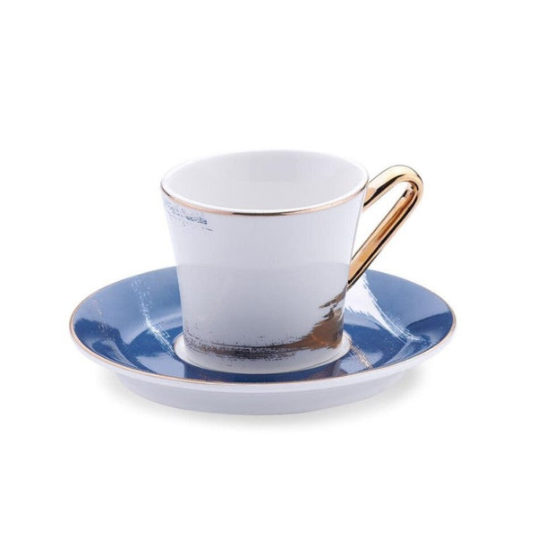 Korkmaz Turkish Coffee Cup Set Orient Blue 4pcs