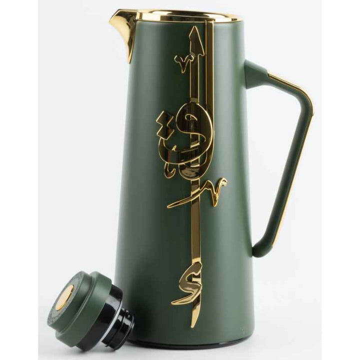 Otantik Vacuum Flask for Tea and Coffee from Liqaa Green 1.0 Liter KP1084