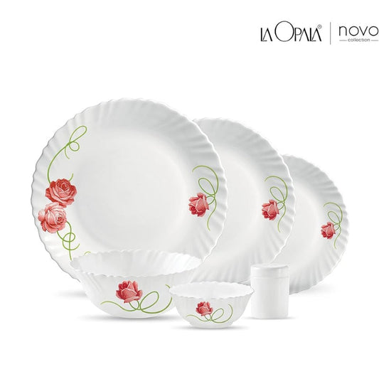 La Opala Dinner Set Dainty Swirls 48 Pieces