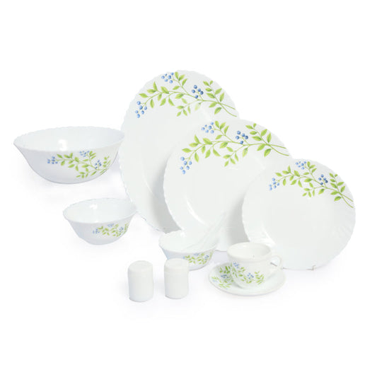 La Opala Dinner Set Lush Greens 56 pcs Set