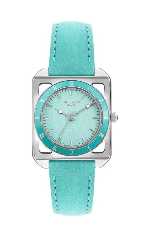 Lee Cooper Women Turquoise Leather Analog Watch