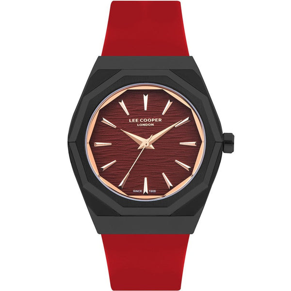 Lee Cooper Men Red Silicone Analog Watch