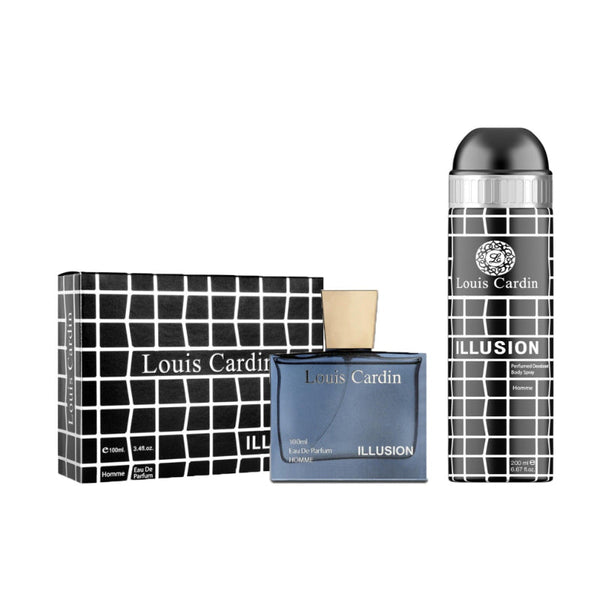 Louis Cardin Illusion Value Pack 100ML EDP + 200ML Deo Set