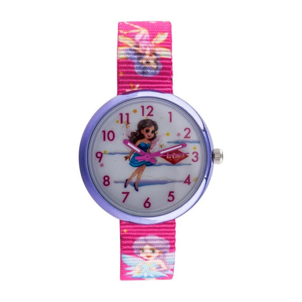 Lee Cooper Girls Pink Textile Analog Watch