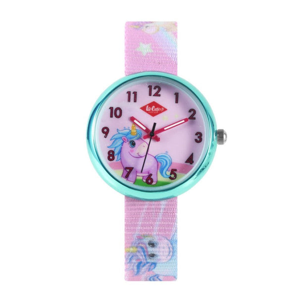 Lee Cooper Girls Pink Textile Analog Watch