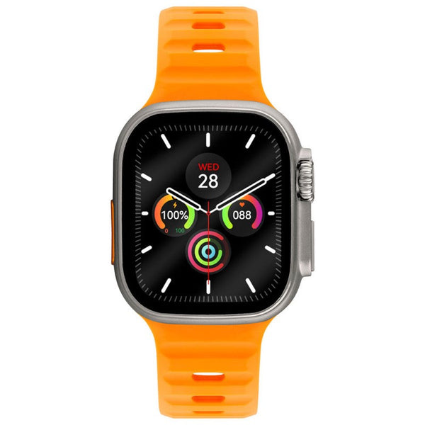 Lee Cooper Men Orange Silicone Digital Smart Watch