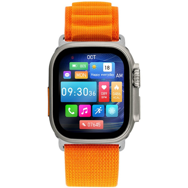 Lee Cooper Men Orange Silicone Digital Smart Watch