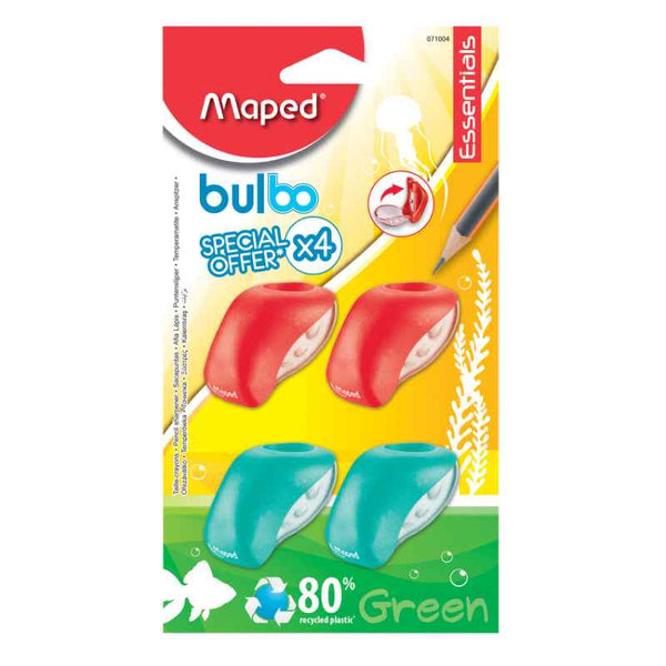 Maped Sharpner 1Hole Bulbo Bls Set of 4