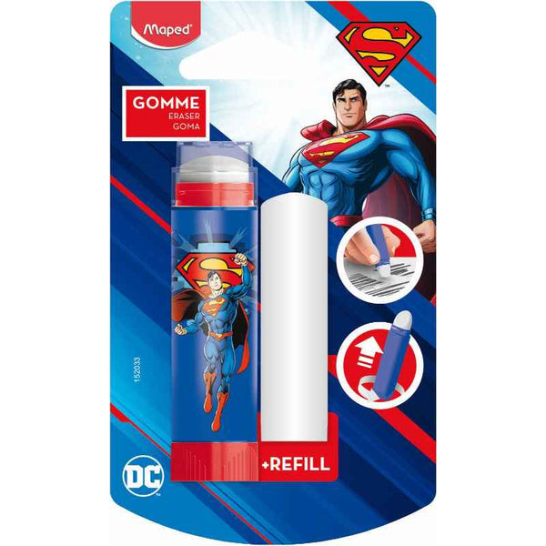 Maped Eraser Superman with Refil Bls 1pc