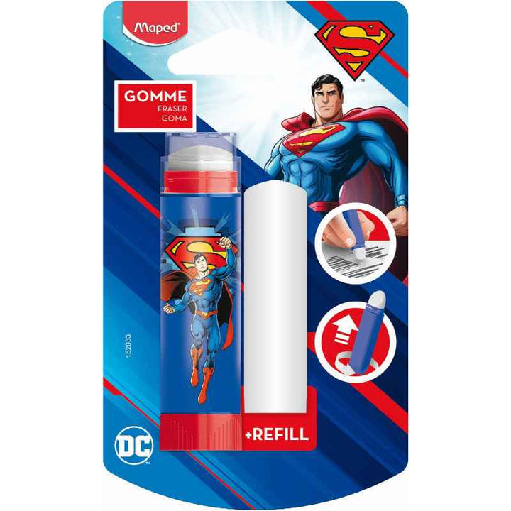 Maped Eraser Superman with Refil Bls 1pc