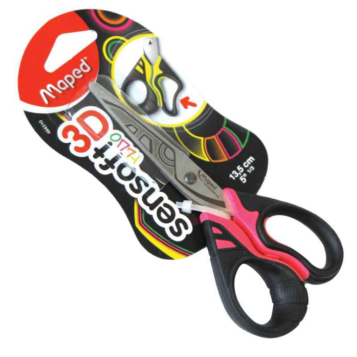 Maped Scissor 13.5cm Sym Sensoft Fluo Bls MD-484310