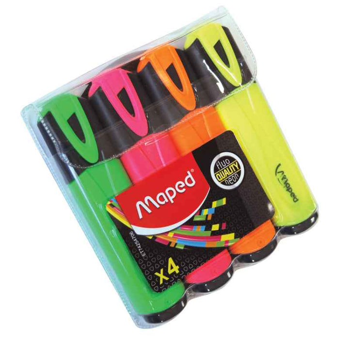 Maped Highlighter Fluo Peps Classic Set of 4 Colors MD-742547