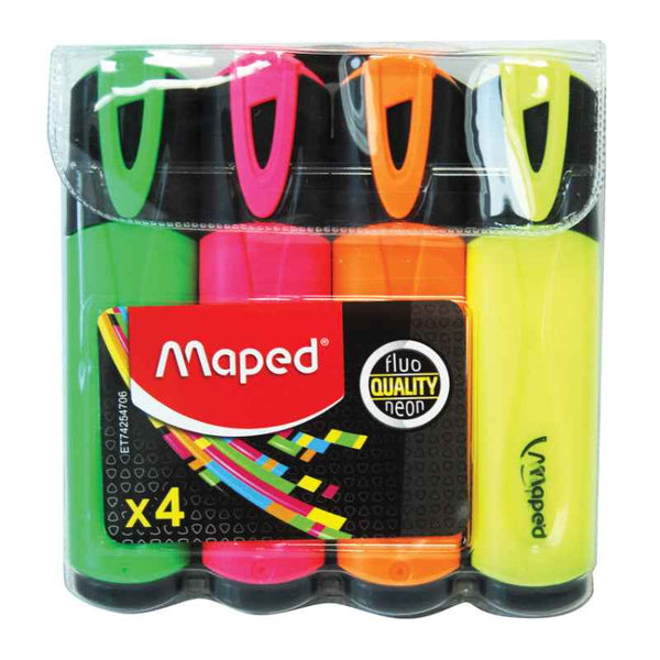 Maped Highlighter Fluo Peps Classic Set of 4 Colors MD-742547