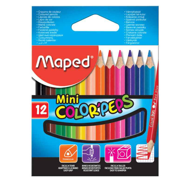 Maped Color Peps Mini Pencils 12 Colors