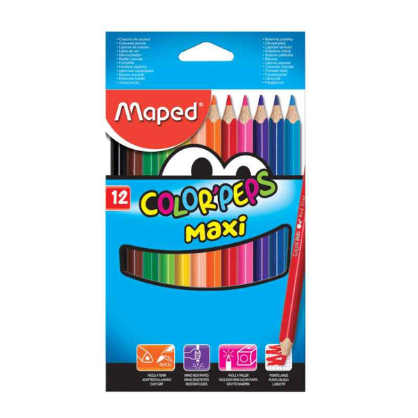 Color Peps Jumbo 12 Color Set MD-834010