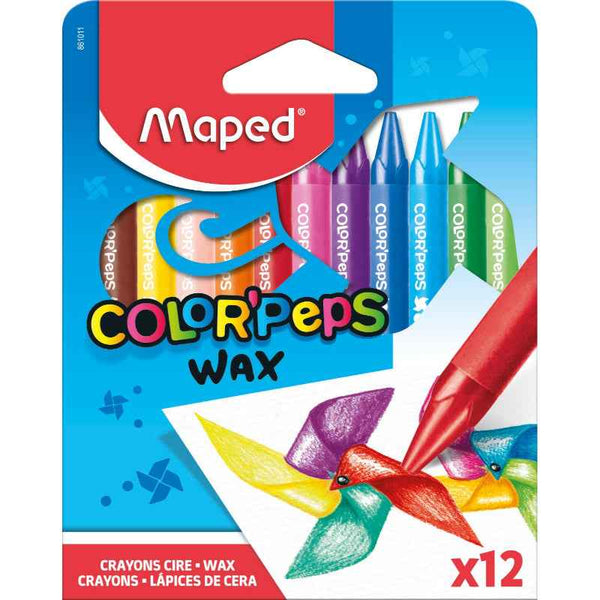 Maped Color Peps Wax Crayons 12 Colors