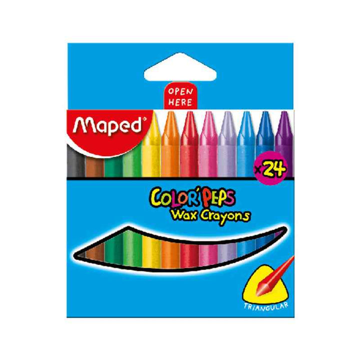 Maped Color Peps Wax Crayons 24 Colors MD-861013