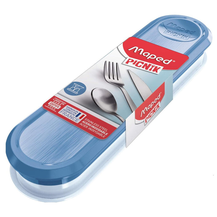 Maped Picnik Adult Cutlery Box Storm Blue MD-870403 - Salman Stores