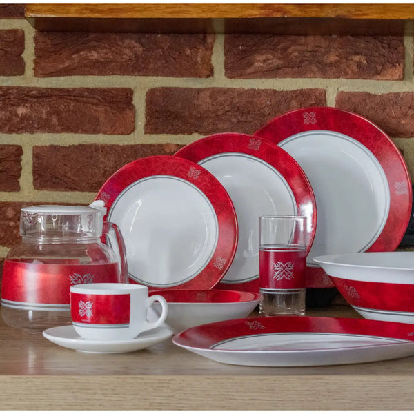 Luminarc Dinner Set Essence Rubis 46 Pieces Set