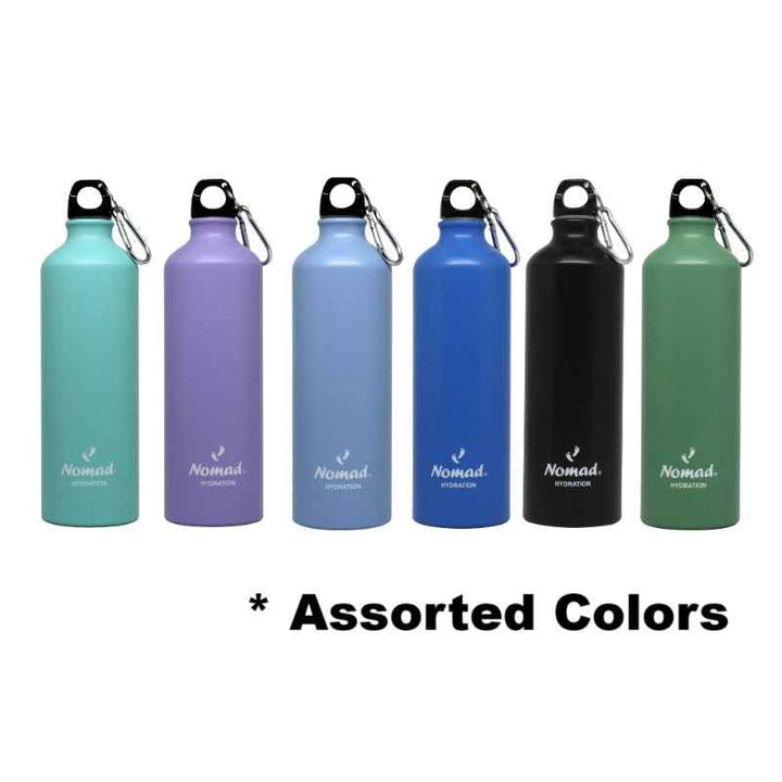 Nomad Hydration Water Bottle Aluminium Assorted 0.750L ND-WB0270-ASST