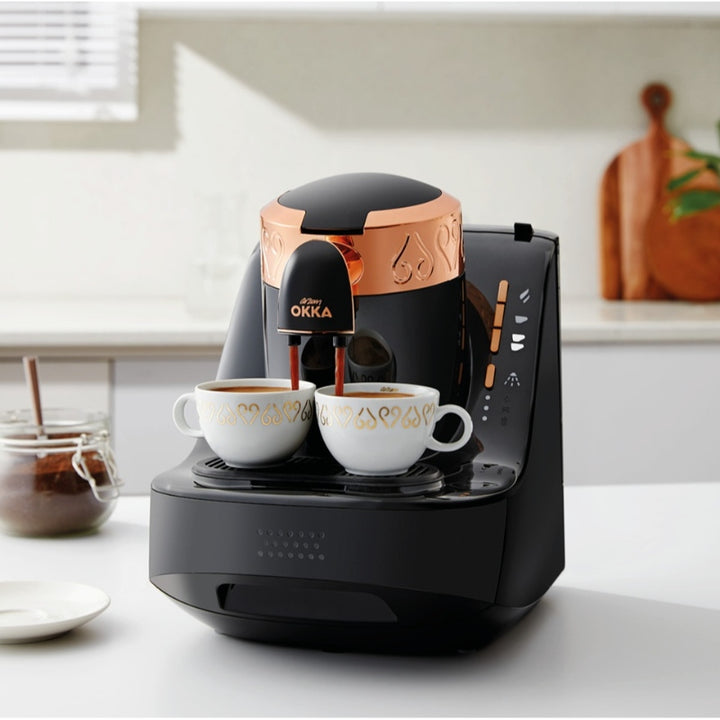 Arzum Okka 1 Turkish  Coffee Machine Black Copper (Includes 2 Free Cups) OK001 - Salman Stores