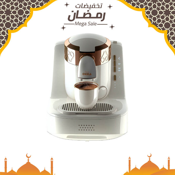 Arzum Okka 1 Turkish  Coffee Machine White Copper OK001-W