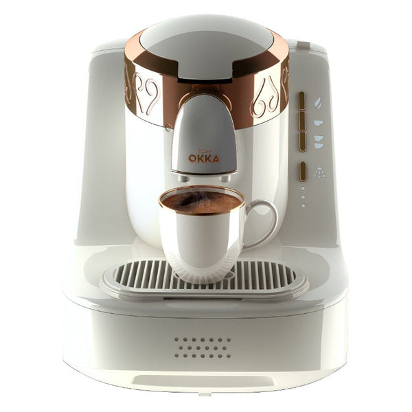 Arzum Okka 1 Turkish  Coffee Machine White Copper OK001-W