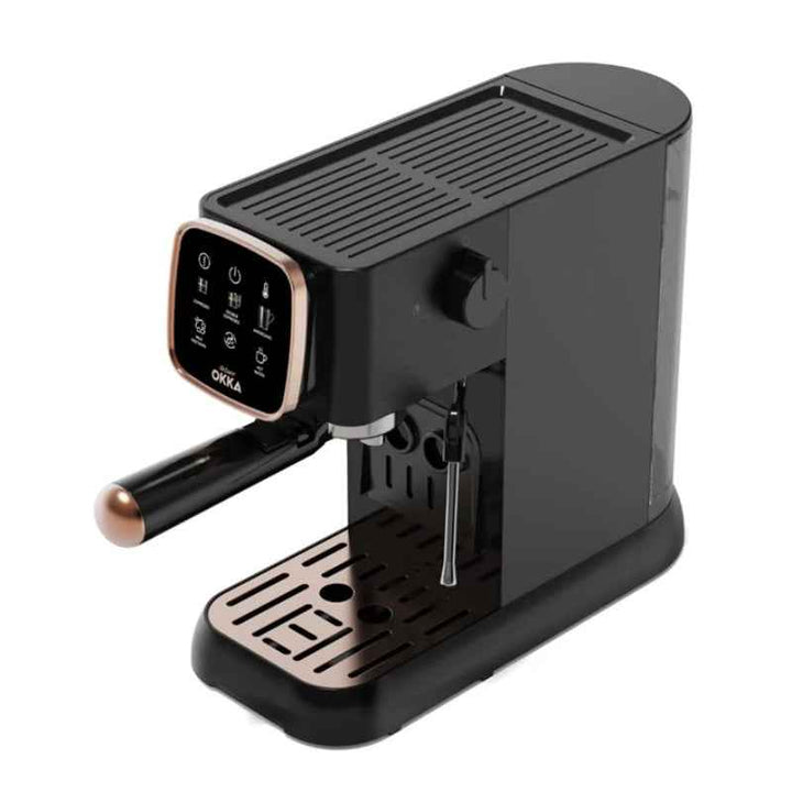 Arzum OKKA Solo Semi Automatic Espresso Machine 1.1 Liter Water Tank OK0034-0554 Black Copper