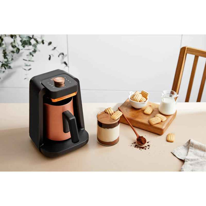 Arzum Okka Rich Pro Plus Turkish Coffee Maker 1.3 Liter Water Tank 700W OK0038-04 Black Copper