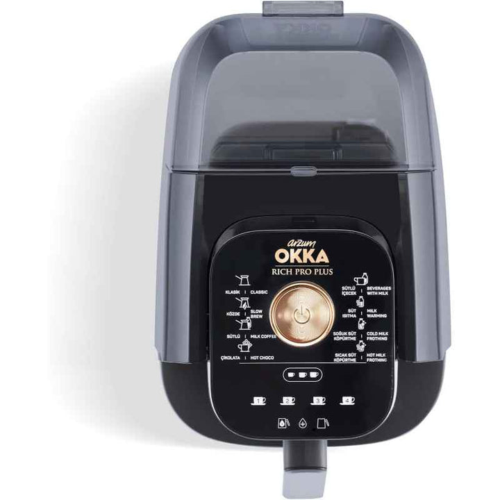 Arzum Okka Rich Pro Plus Turkish Coffee Maker 1.3 Liter Water Tank 700W OK0038-04 Black Copper