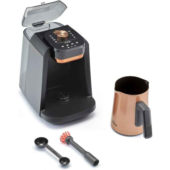 Arzum Okka Rich Pro Plus Turkish Coffee Maker 1.3 Liter Water Tank 700W OK0038-04 Black Copper