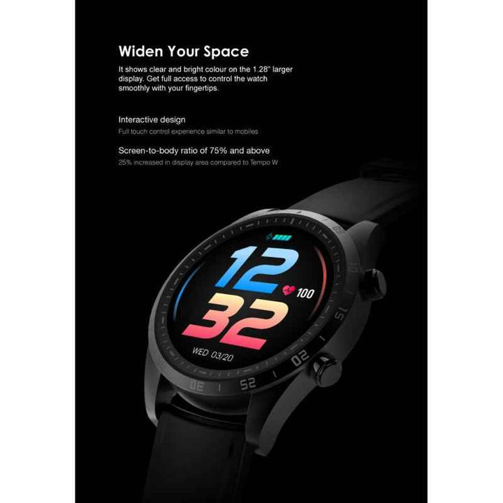 Oraimo OSW-20 Tempo W2 Smart Watch Silicone Black OSW-20