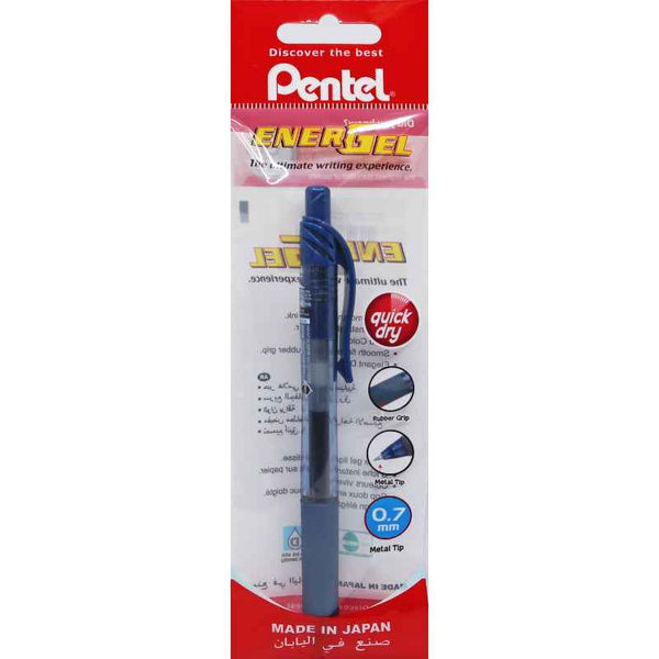 Pentel Energel-X Mtl Tip 0.7mm Navy Blue-1Pc