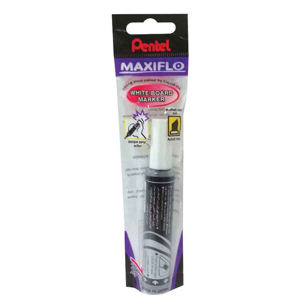 Pentel Maxiflo Whiteboard Marker Charcoal Black
