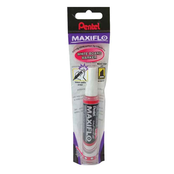 Pentel Maxiflo Whiteboard Marker Red