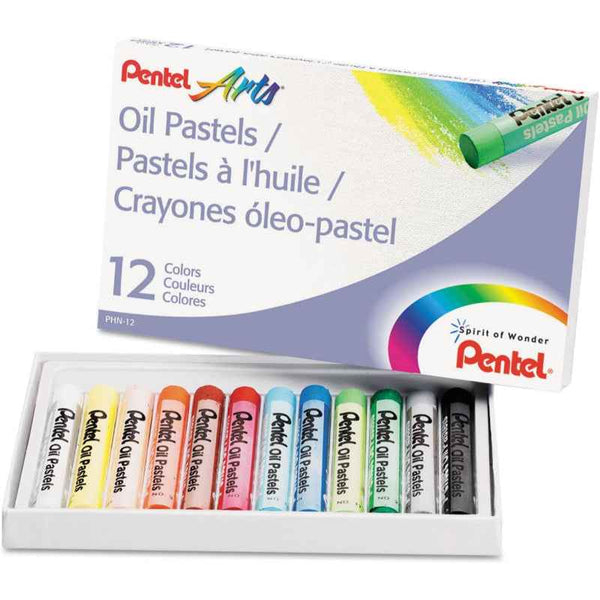 Pentel Oil Pastel Set 12 Colors - New Package
