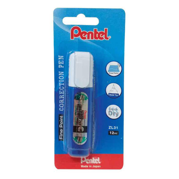 Pentel ZL31 Fine Point Correction Pen, 12ml PE-ZL31-BS-01