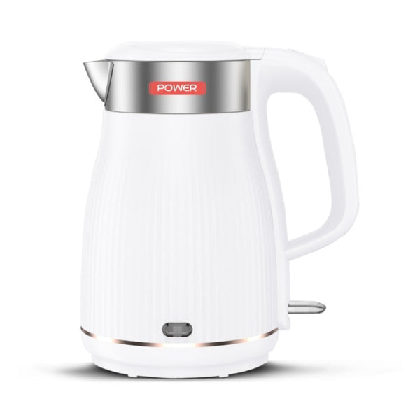 Power Kettle Stainless Steel White