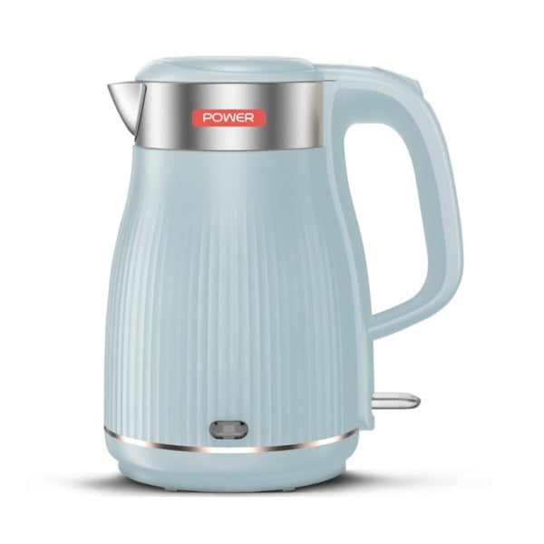 Power Electric Kettle Stainless Steel Navy Blue