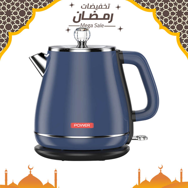 Power Electric Kettle Stainless Steel Navy Blue PKYD1830NB