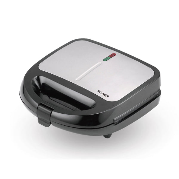 Power Sandwich Maker 2 Slice Silver/ Black PSW412SR