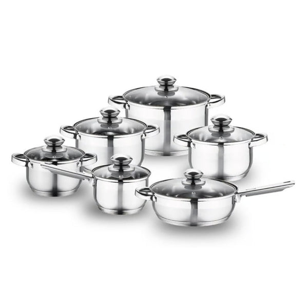 Schon Haus Cookware Set Stainless Steel 12 pcs RW1221-12