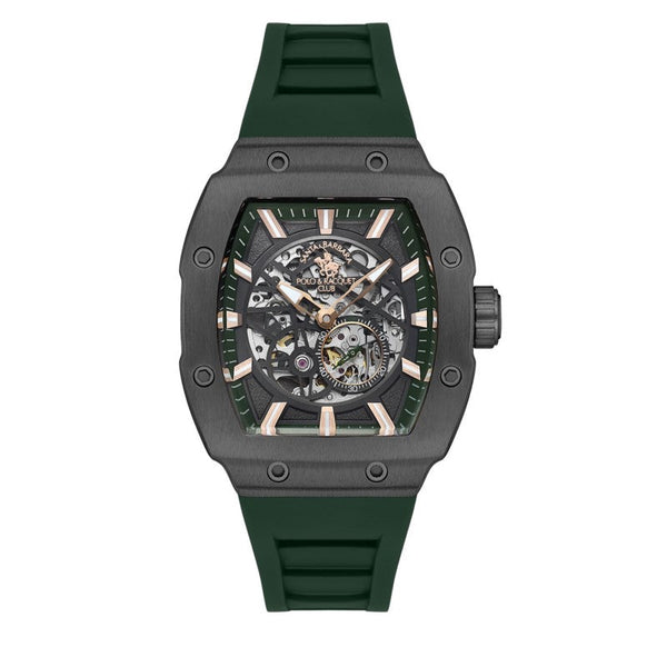 Santa Barbara Polo Men Green Silicone Analog Watch