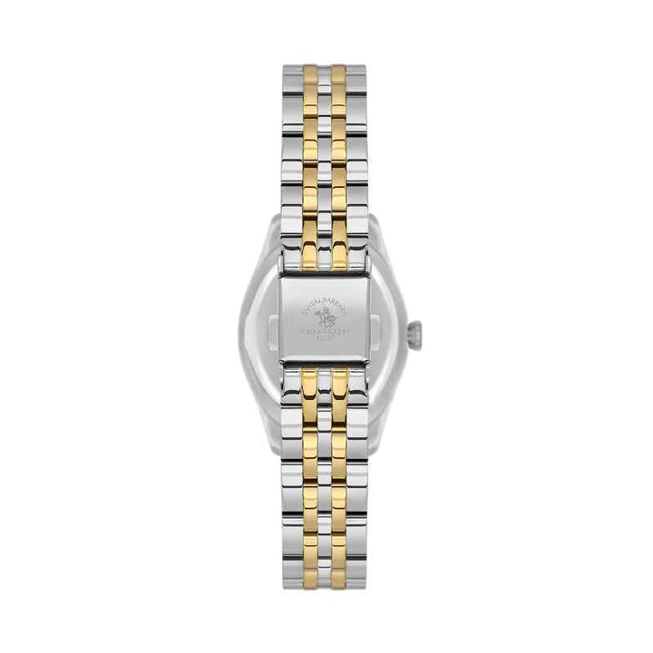 Santa Barbara Polo Club Unique Women Stainless Steel Silver and Gold Watch SB1106205