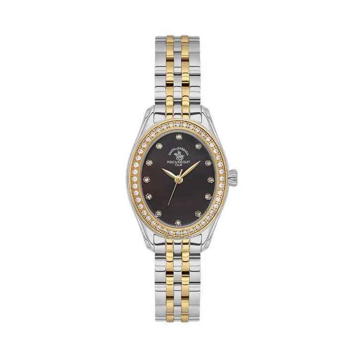Santa Barbara Polo Club Unique Women Stainless Steel Silver and Gold Watch SB1106205