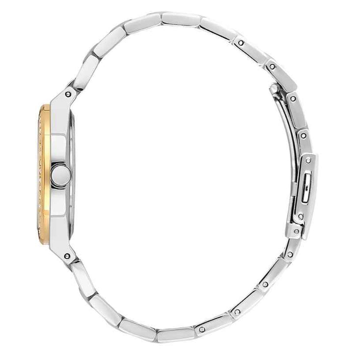 Santa Barbara Polo Club Women Stainless Steel Silver and Gold Watch SB1106255